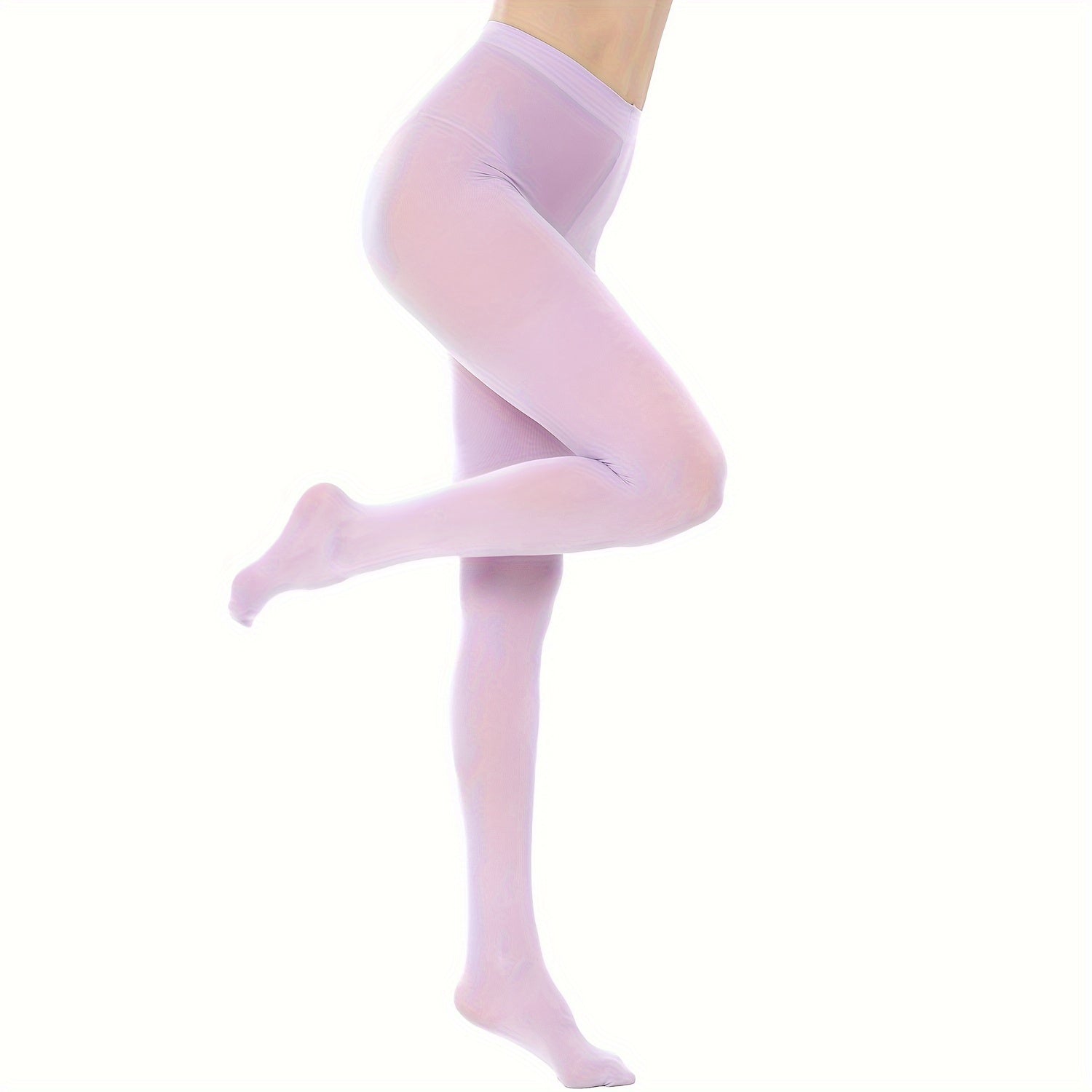 Women's Footed Tights 80D High Waist Semi Opaque Pantyhose