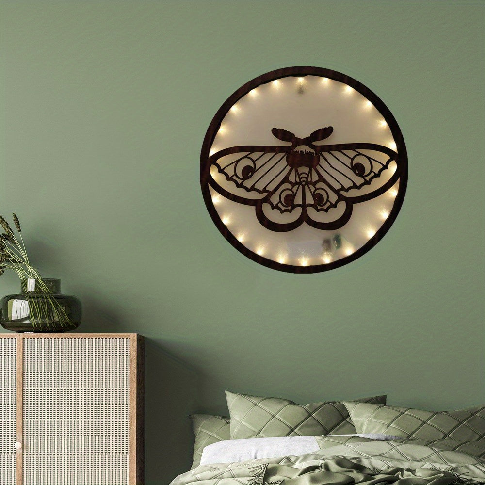LED Lights Wooden Home Decoration Butterfly Series Hanging Light