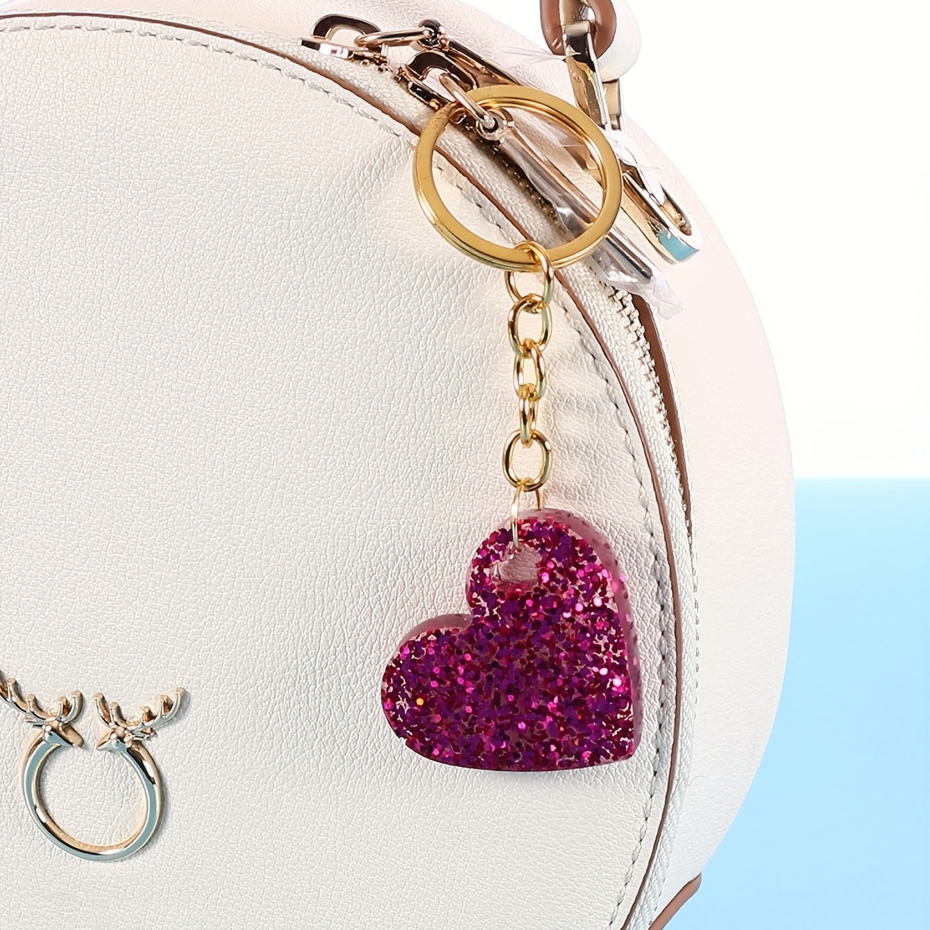 Heart Shape Epoxy Resin Silicone Keychain Mold DIY Craft Decoration