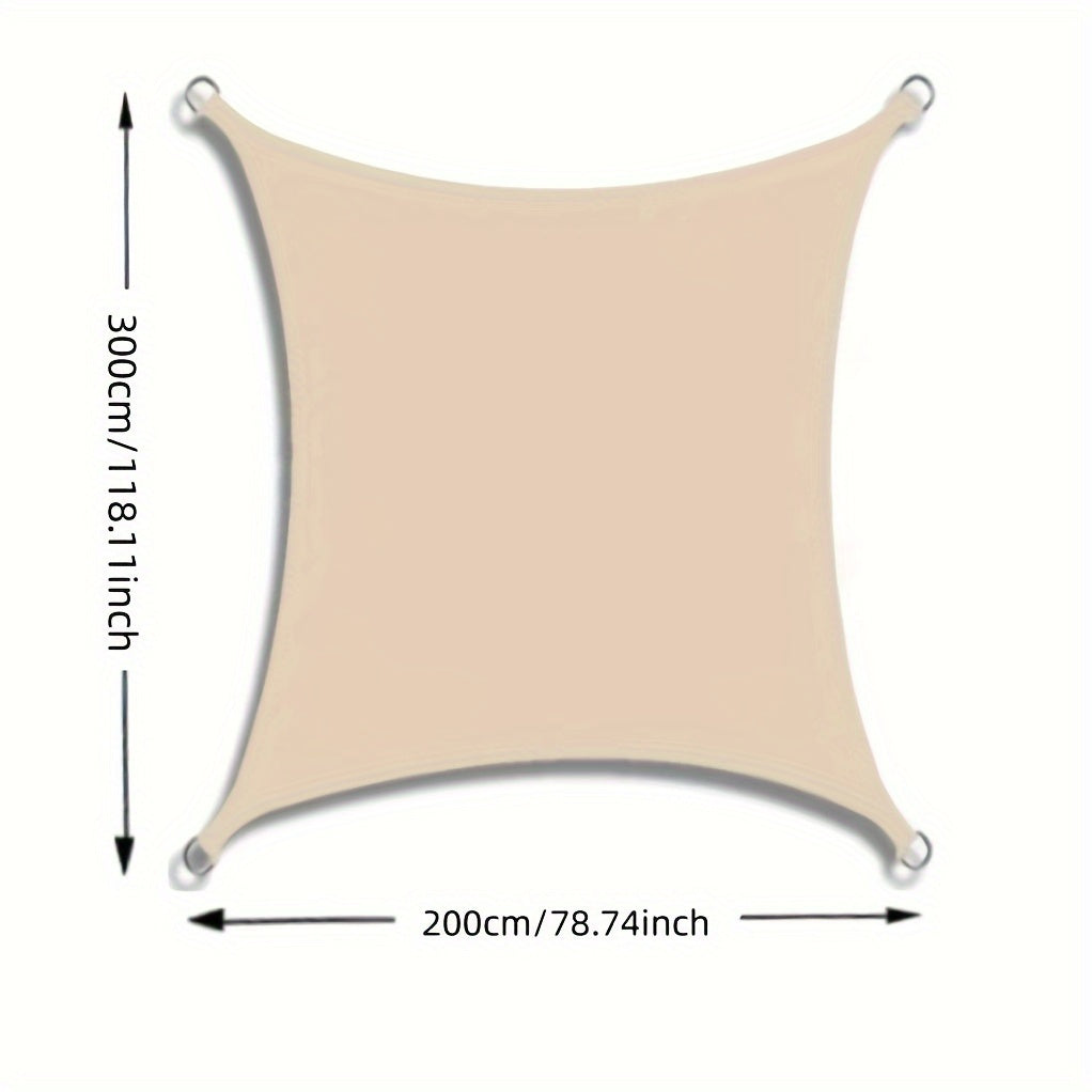 Rectangle Sun Shade Sail Canopy UV Block Heavy Duty Awning Shelter
