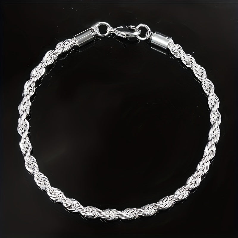 Silver Twist Bracelet