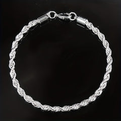 Silver Twist Bracelet