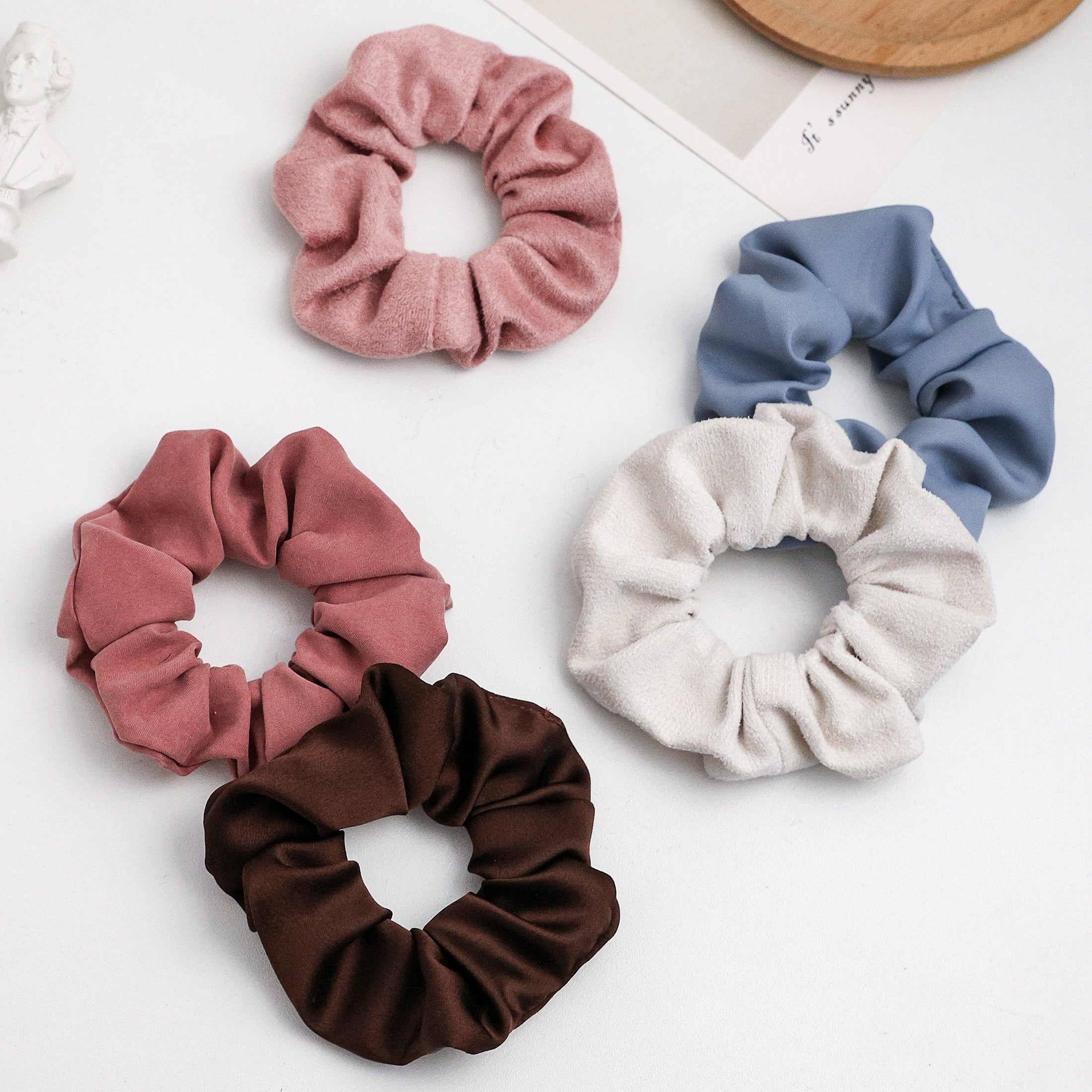 5pcs Large Scrunchie Hair Ties for Women