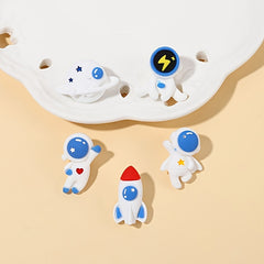 Cartoon Astronaut Resin Spaceman Pin Brooches for Kids