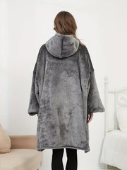 Sherpa Blanket Top Women's Fleece Wearable Lounge Casual