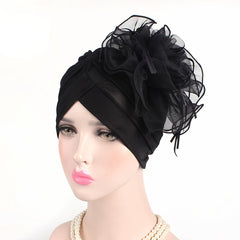 Mesh Lace Turban Cap Beanie Chemotherapy Hat