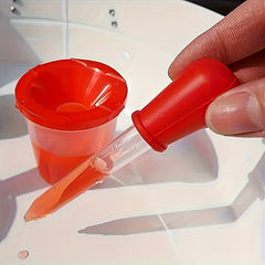 8pcs Coloring Set with 4 Spill Proof Cups 4 Droppers Flexible Caps