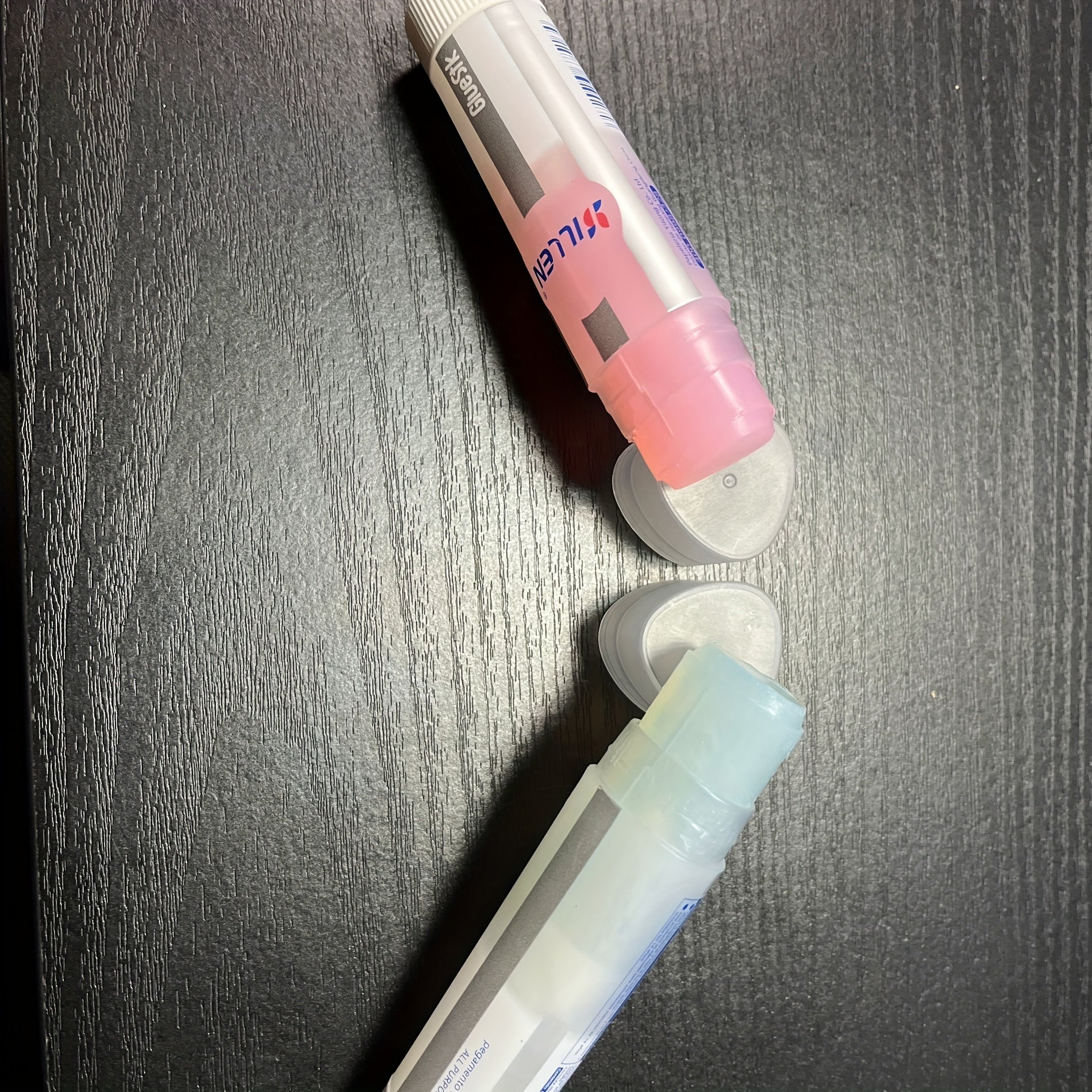 2pcs Pink Glue Sticks Jelly Solid Glue Two Packs
