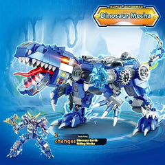 433pcs Mechanical Dinosaur Knight Building Blocks Set