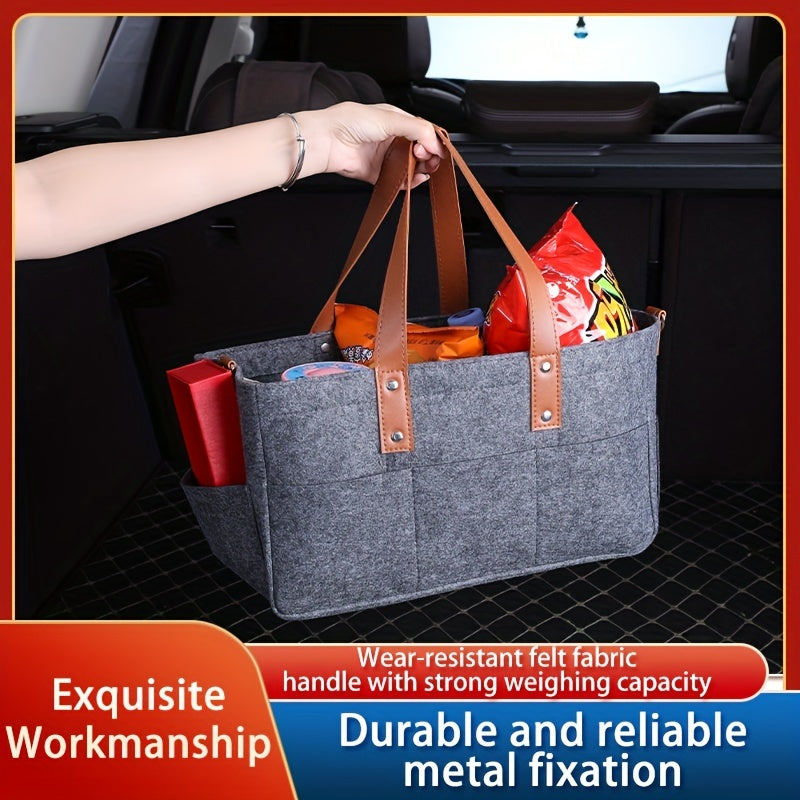 Multifunctional Trunk Storage Bag Hanging Basket Portable Car Organizer