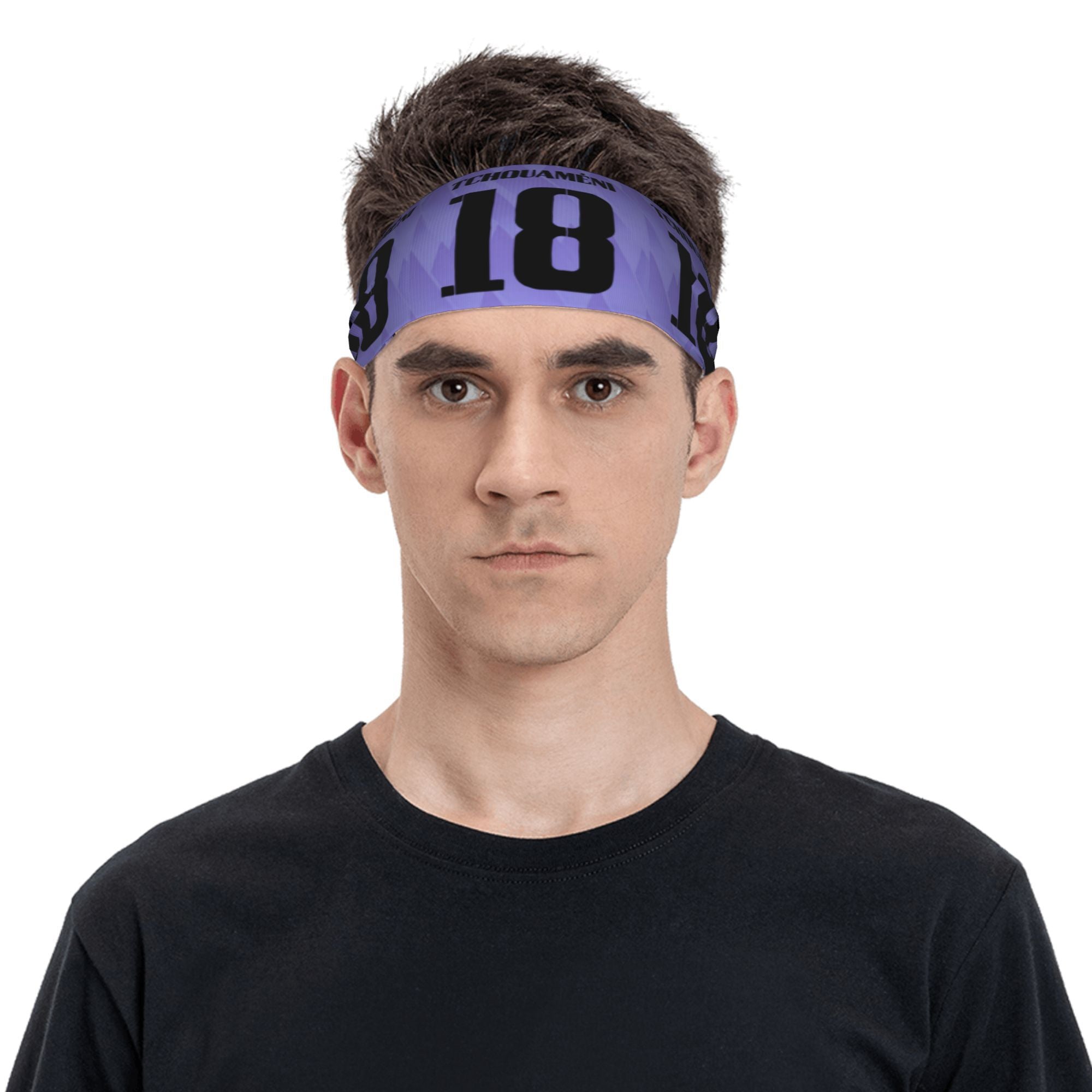 Messi Soccer Jersey Headband Purple '18' Sports Band