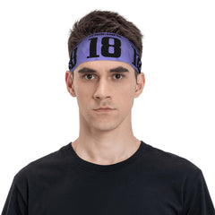 Messi Soccer Jersey Headband Purple '18' Sports Band