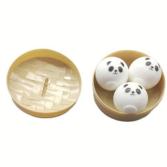 3pcs Bear Dumpling Squishy Fidgets Sensory Toys Anxiety Relief Items