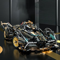 3928pcs Building Block Sports Car Set V12 Racing Toy Car Puzzle
