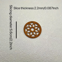 10pcs Round Sliced Pendant Wooden Earrings Necklace Crafts