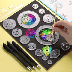 22pcs DIY Scratch Painting Set Magic Hand Copy Drawing Tools