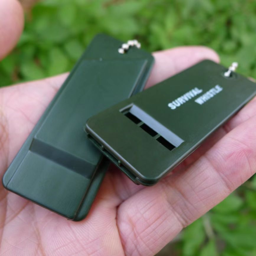 2pcs Tri Frequency Survival Whistle for Outdoor Emergency