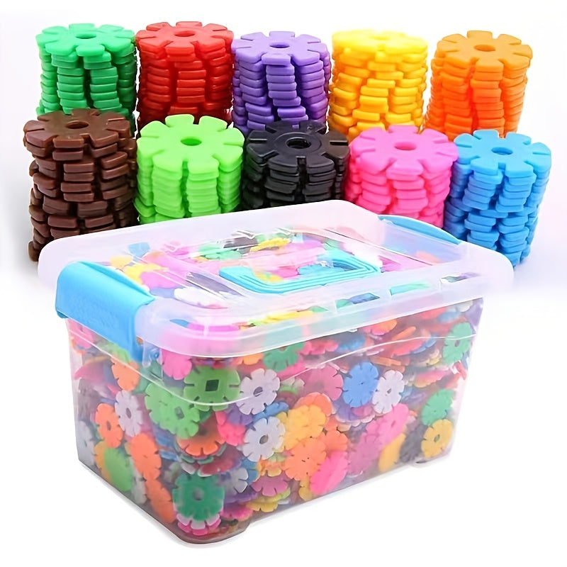 Building Blocks Snowflake Toys for 3 Year Old Boys & Girls