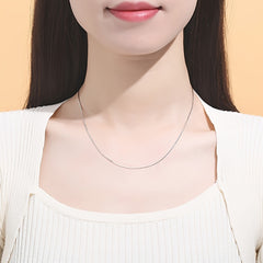 925 Sterling Silver Necklace Women's Clavicle Chain Variety Of Chain Types