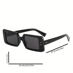 Square Sunglasses For Women Men Mirror Lens UV400