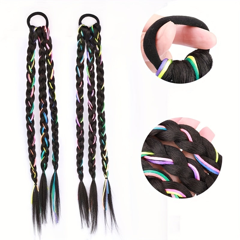 Colorful Ribbon Wig Braid Hair Tie Hippie Style Hair Accessories