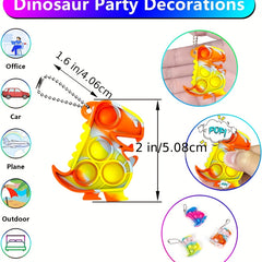 12pcs Random Dinosaur Mini Dino Birthday Party Supplies Fidget Toy Stress Relief