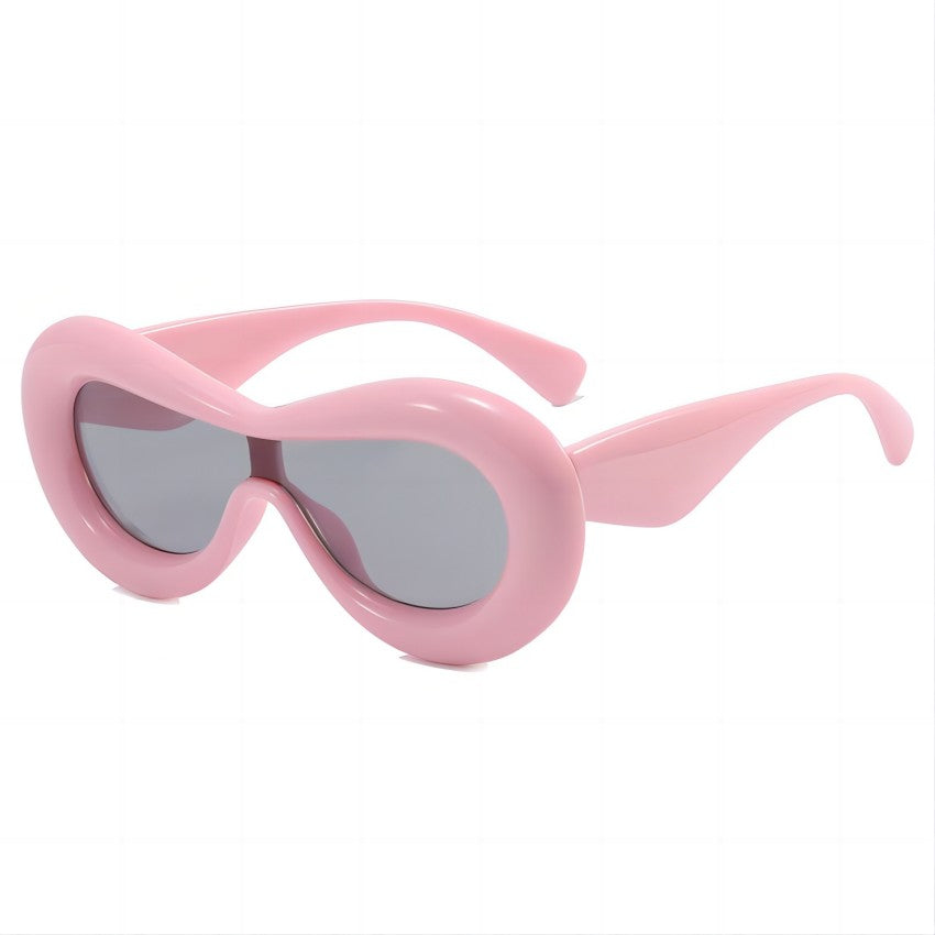 Thick Frame Sexy Lip Y2K Sunglasses Women Punk Party Shades Futuristic Eyewear