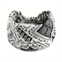 Women's Yoga Running Headband Soft Stretchy Hair Band Knotted Headdress