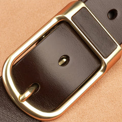 Men's Leather Belt Pin Buckle Casual Business Pants Belt