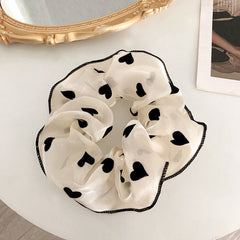 Large Satin Silk Hair Accessories Hair Ties Elastic Hair Ring Scrunchies