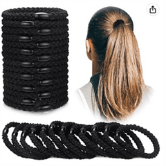 12pcs Elastic Hair Rope Braided Ponytail Hair Accessories Headband Hair Tie