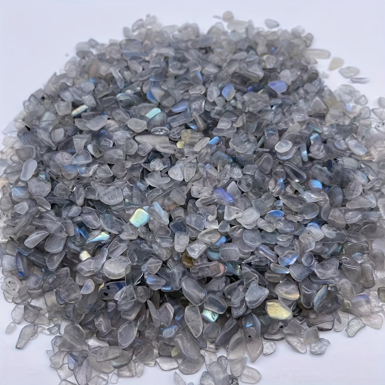 Natural Labradorite Chips Crystal Crushed Stones Healing Quartz