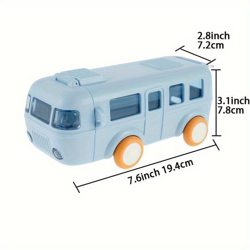 500ml Bus Water Cup w/ Straw Flip Top