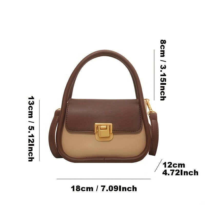 Square Satchel Bag All Match Crossbody Bag Women's Handbag For Work