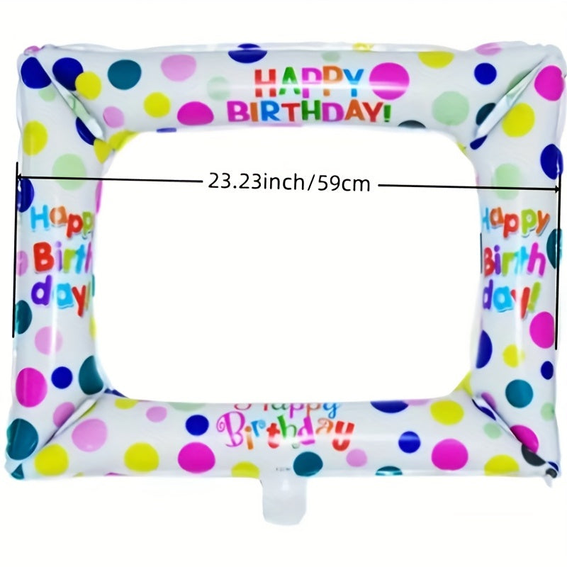 1pc Birthday Photo Frame Aluminum Balloon Party Decoration