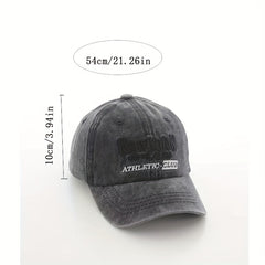 Kids Spring Autumn Adjustable Casual Baseball Cap w/ Letter Embroidery