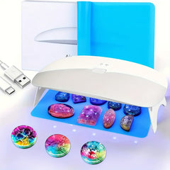 Large Size Foldable UV LED Resin Light with Double Light Source Lamp Beads