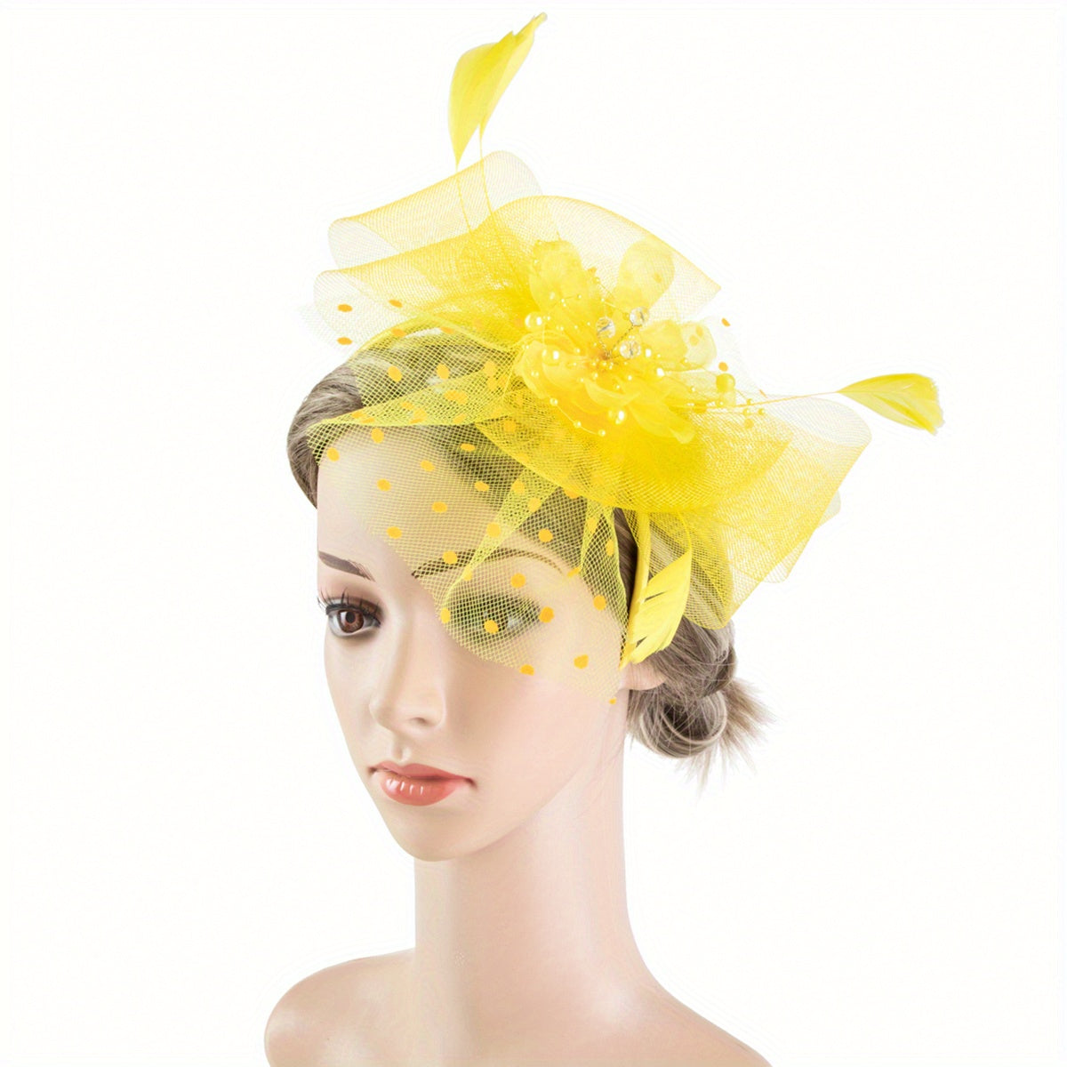 Girls Mesh Bow Hair Hoop Headwear Hair Accessories