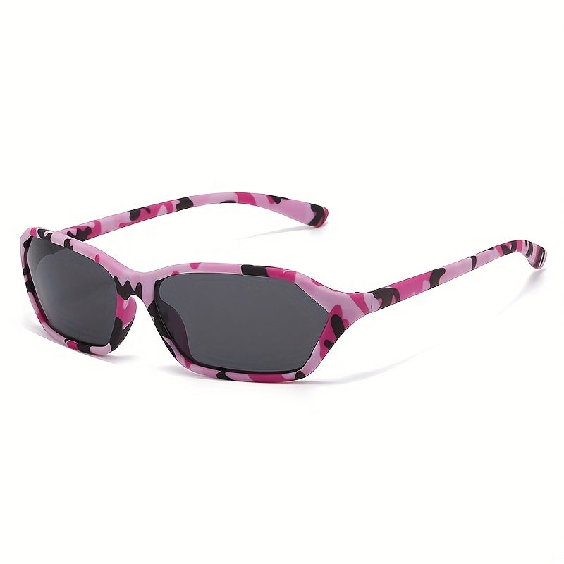 Y2K Wrap Around Sunglasses Cyberpunk Mirror Lens Glasses UV400