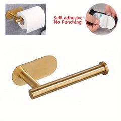 Adhesive Toilet Paper Holder Towel Rack Napkin Dispenser Stand
