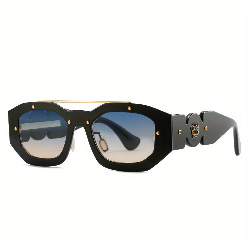 Top Bar Gradient Sunglasses for Beach Party UV400