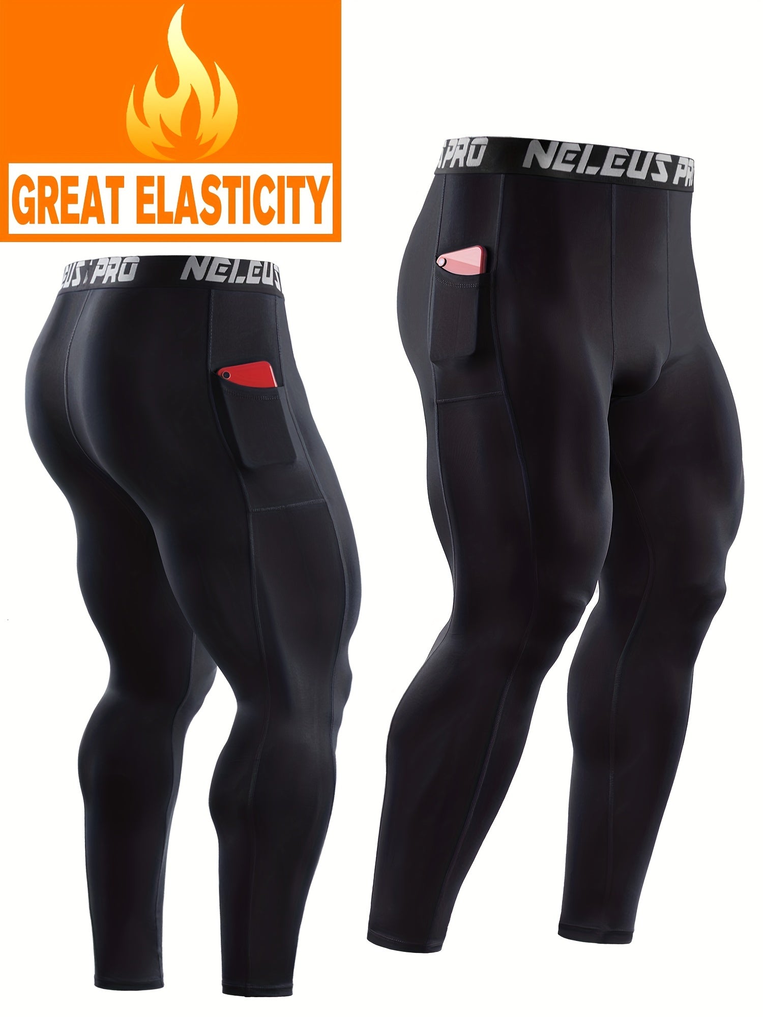 Men's Sports Tights Basketball Running Warm Bottoms Quick Drying