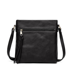Vintage PU Crossbody Bag Retro Shoulder Phone Bag Women's Casual Grunge Handbag