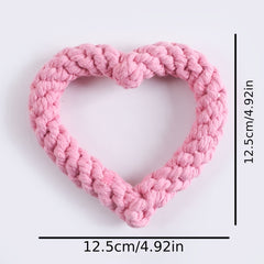 Dog Cotton Rope Chew Toy Teeth Cleaning Bite Training Toy