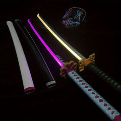 Katana Sword With Lights USB Charging Anime Sword Halloween Cosplay
