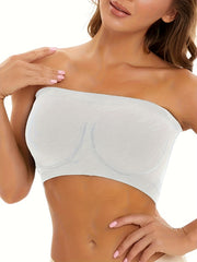 4pcs Strapless Bandeau Bras Soft Stretch Everyday Women's Lingerie