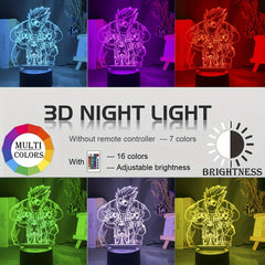 Anime 3D Night Light Table Lamp Manga LED Lamp Gift