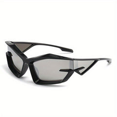 Futuristic Irregular Shape Tech Sunglasses