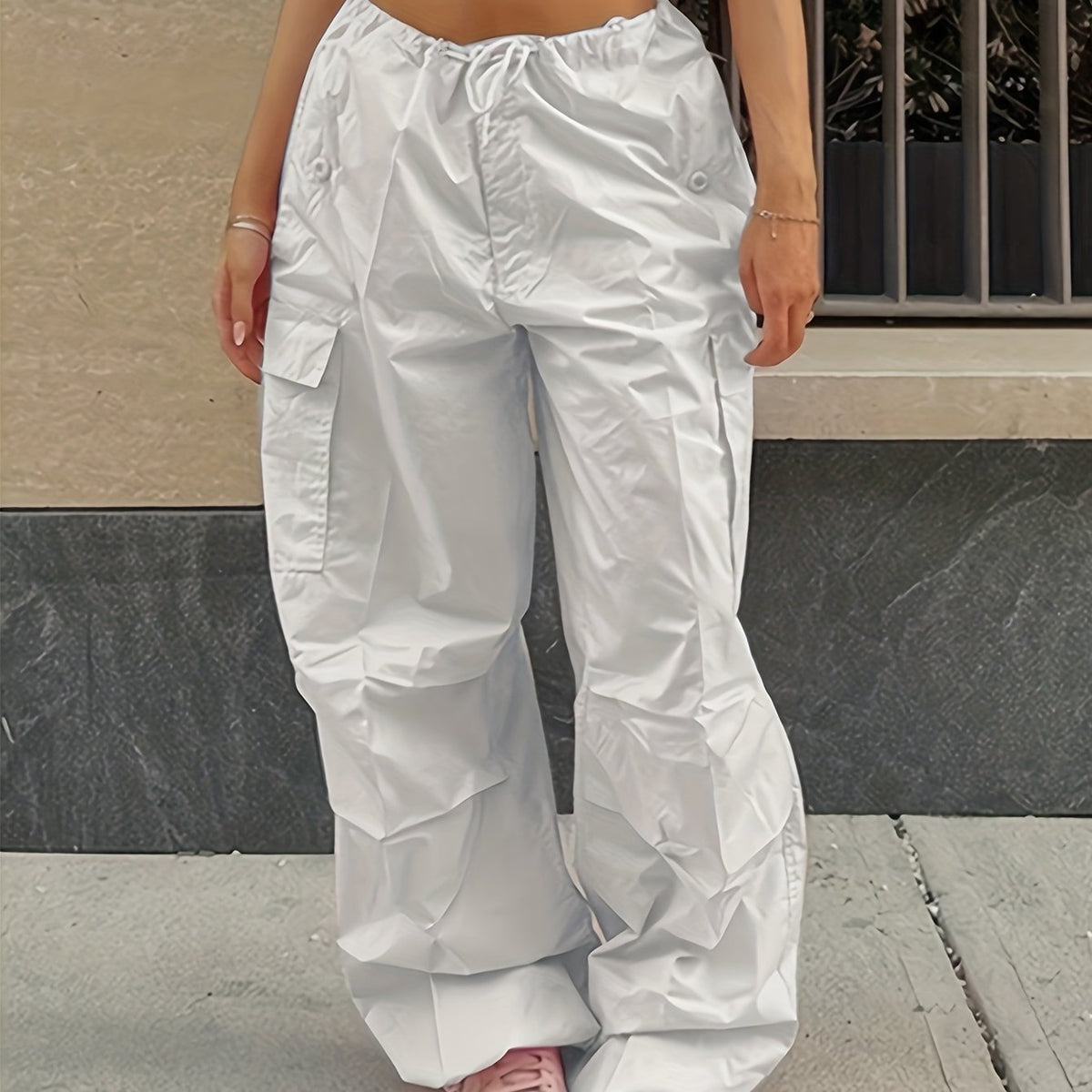Y2K Oversized Cargo Straight Casual Pants Women's Clothing