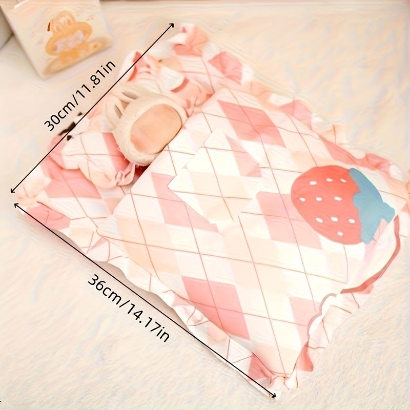 Mini Quilt & Pillow Set for 6-9in Dolls